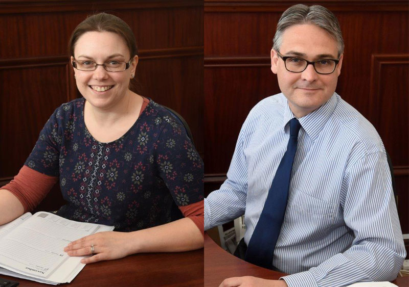 Laura Mather (left) and Paul Paterson of Taylors Solicitors | Business Action | North Devon business news